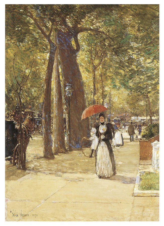 Childe Hassam Painting - Fifth Avenue at Washington Square by Childe Hassam