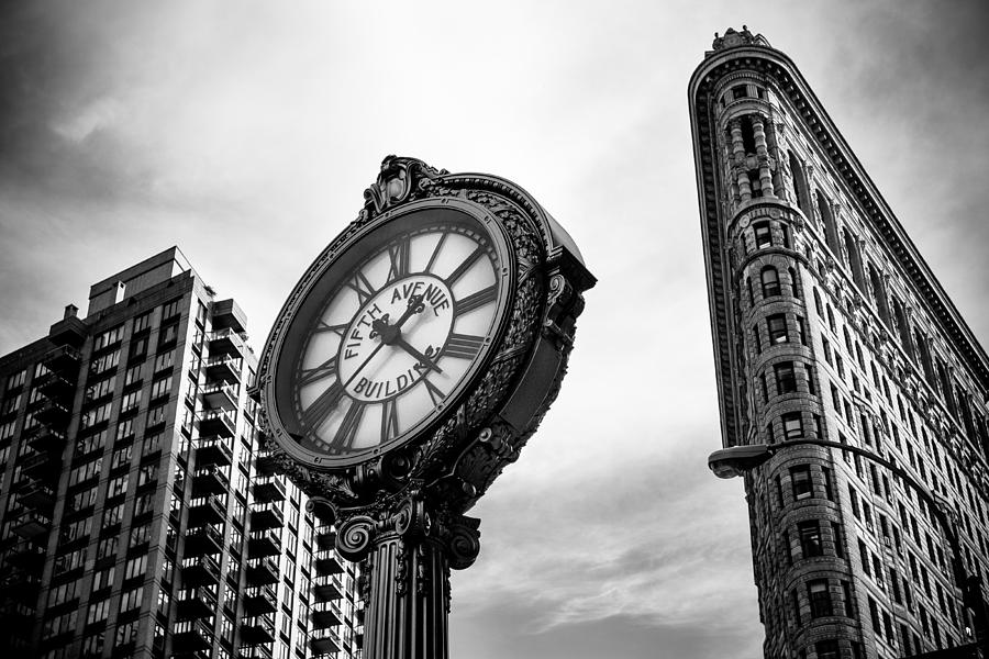 Fifth Avenue Photograph - Fifth Avenue Building Clock by Jose Maciel