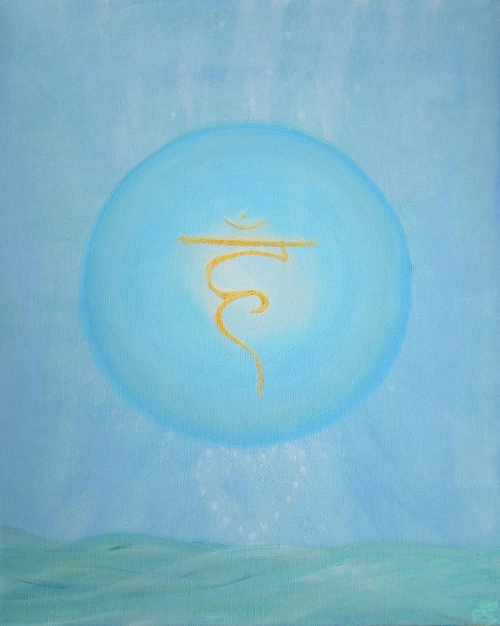 Fifth Chakra Painting by Eileen Lighthawk