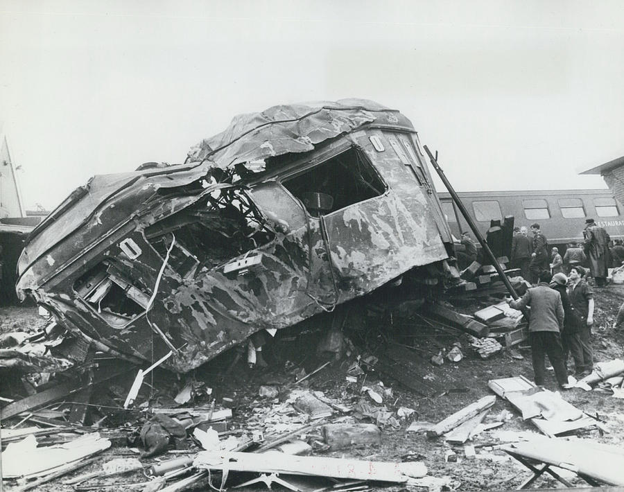 Fifty Die In Dutch Rail Disaster Two Trains Collide In Photograph by Retro Images Archive