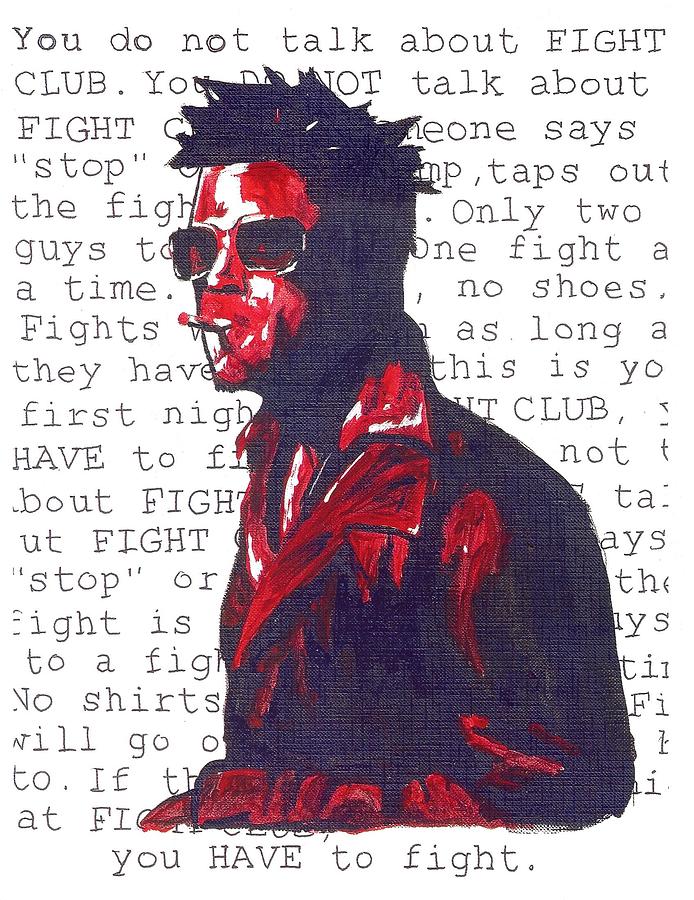 Fight Club Painting by Inkd Custom - Pixels
