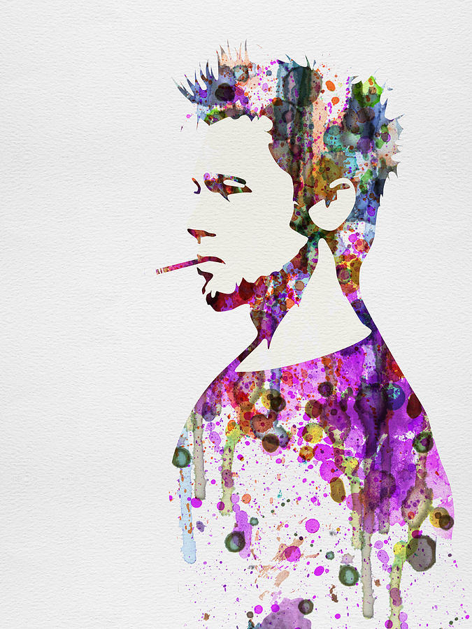 Fight Club Painting - Fight Club Watercolor by Naxart Studio