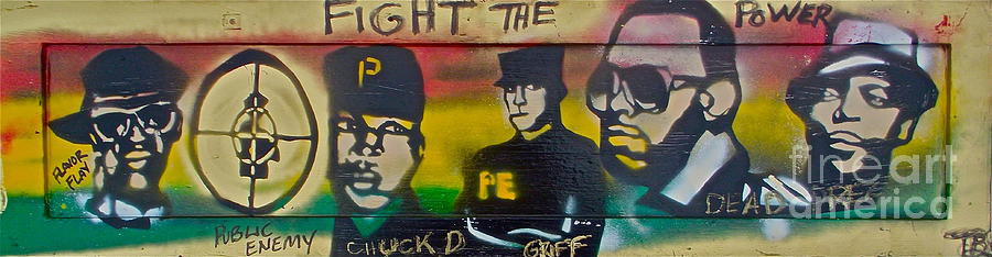 Fight The Power On Wood Painting