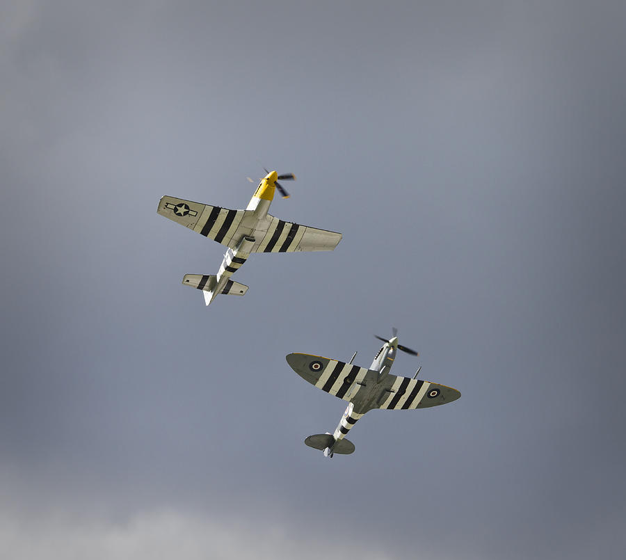 P-51d Photograph - Fighters Reaching the Sky by Maj Seda