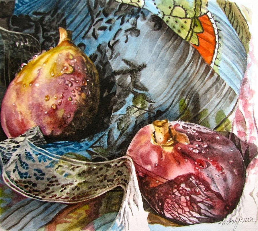 Still Life Painting - Figs and Lace by Kimberly Meuse
