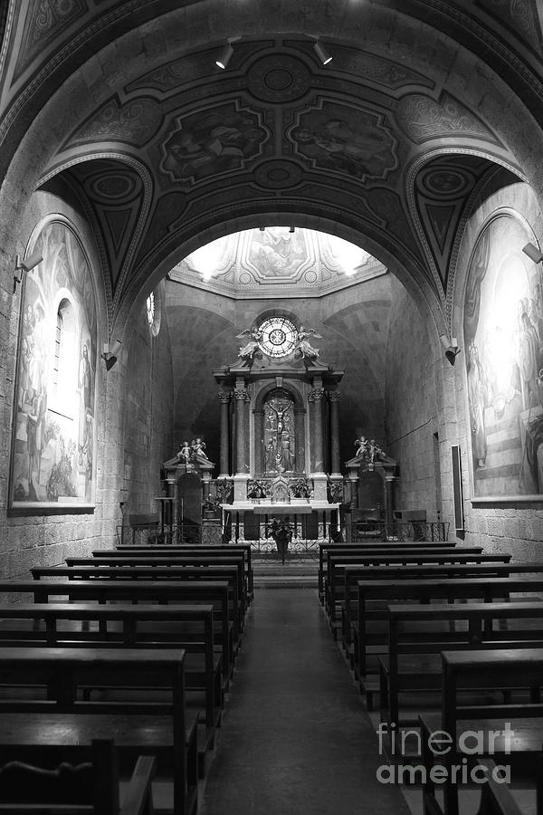 Figueres Chapel in Black and White Photograph by Carol Groenen