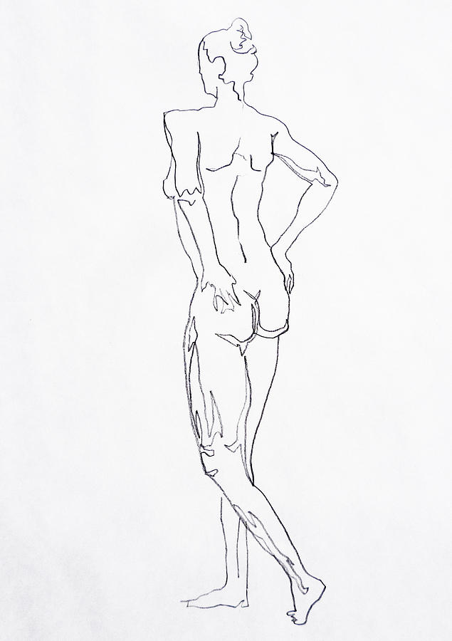 Nude Drawing - Figure Drawing Study I  by Irina Sztukowski