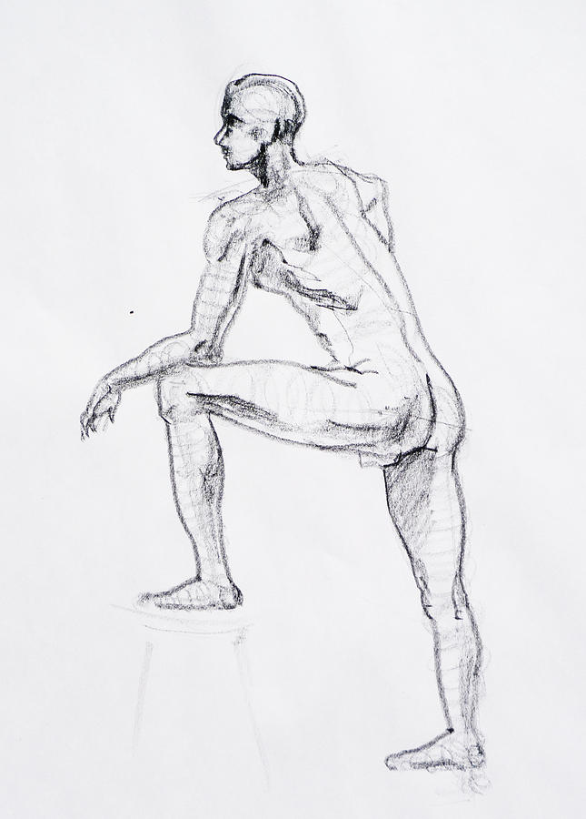 Nude Drawing - Figure Drawing Study II by Irina Sztukowski