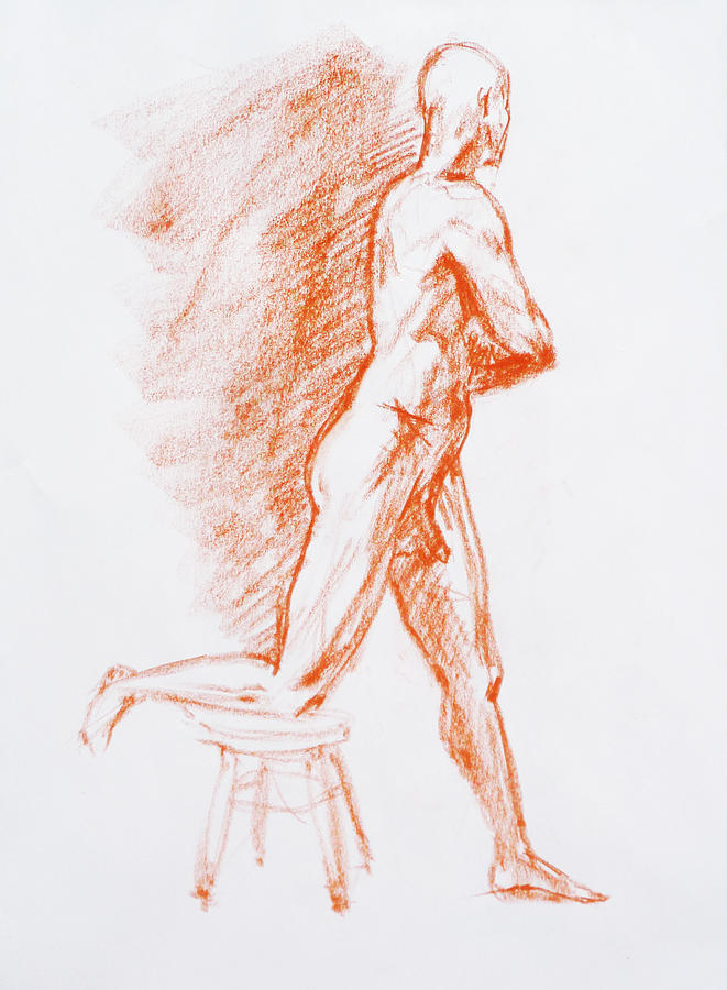 Nude Drawing - Figure Drawing Study III by Irina Sztukowski