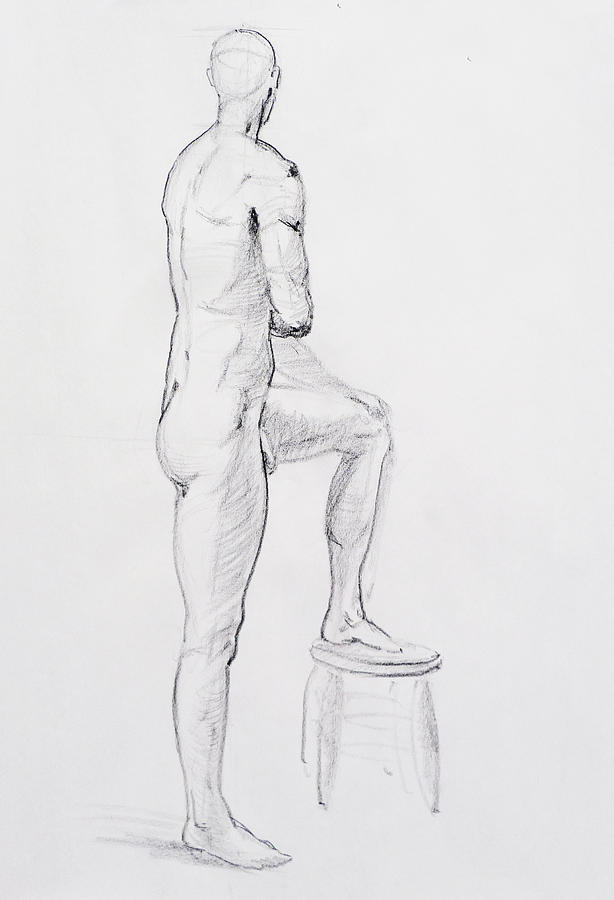 Nude Drawing - Figure Drawing Study IV by Irina Sztukowski
