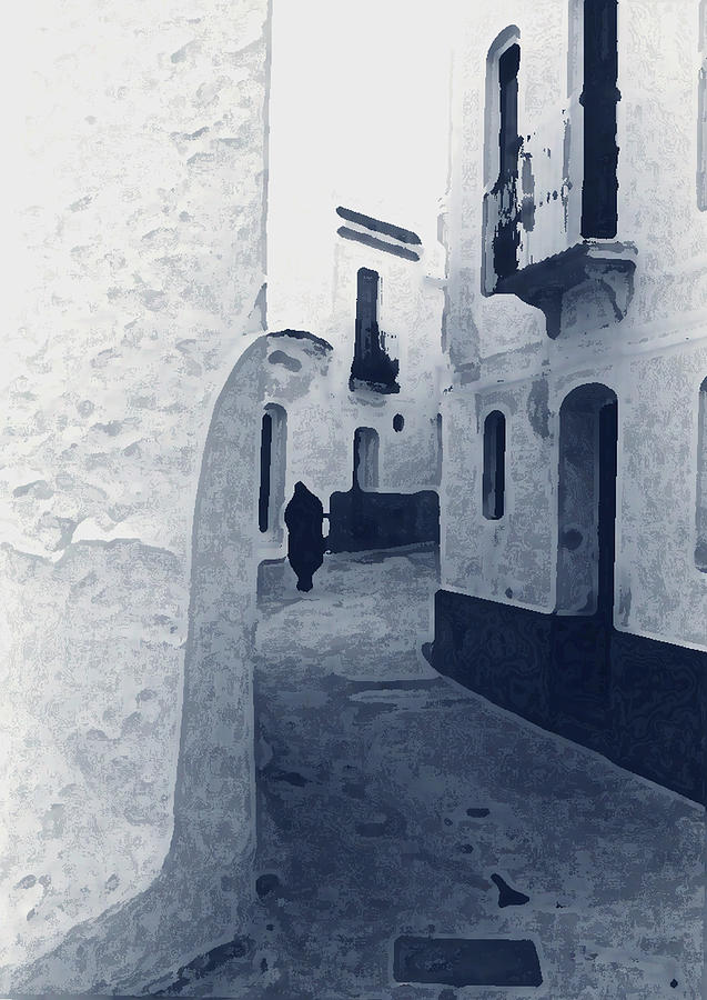 Figure in a Spanish Alley Photograph by Tom Wurl