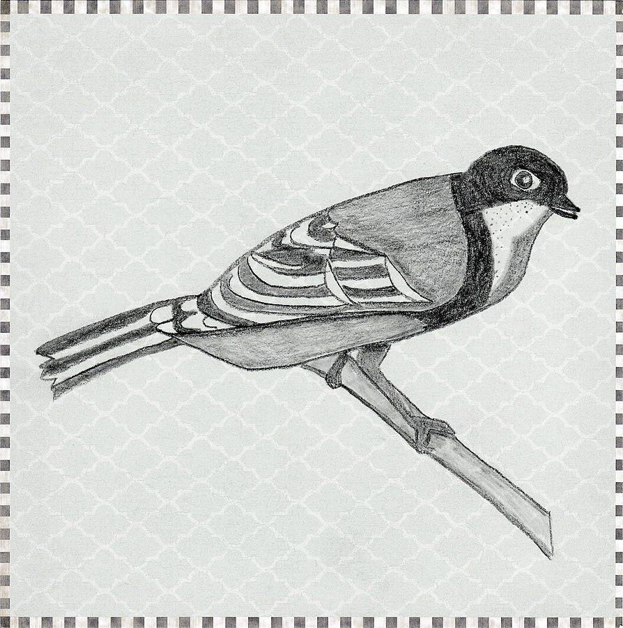 Bird Drawing - Figure In Charcoal #2 by Jen Kelly Hirai