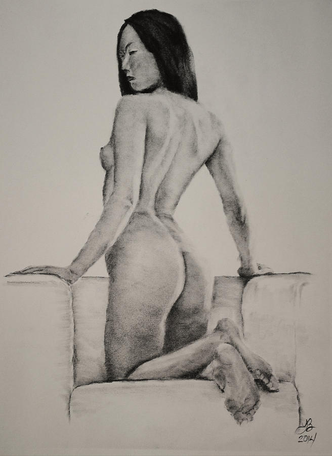Nude Drawing - Figure study 2 22 by Tim Brandt