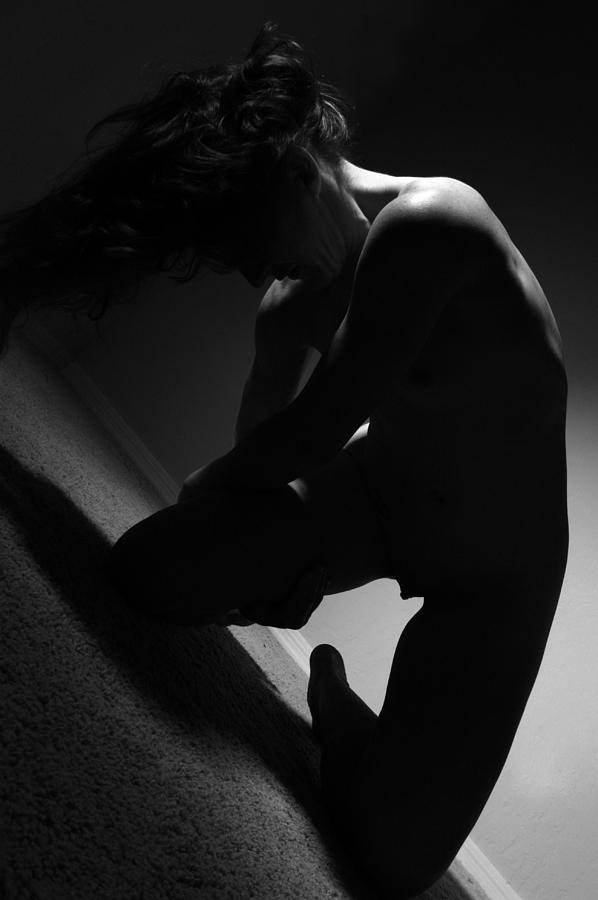 Figure Study in Black and White Photograph by Joe Kozlowski