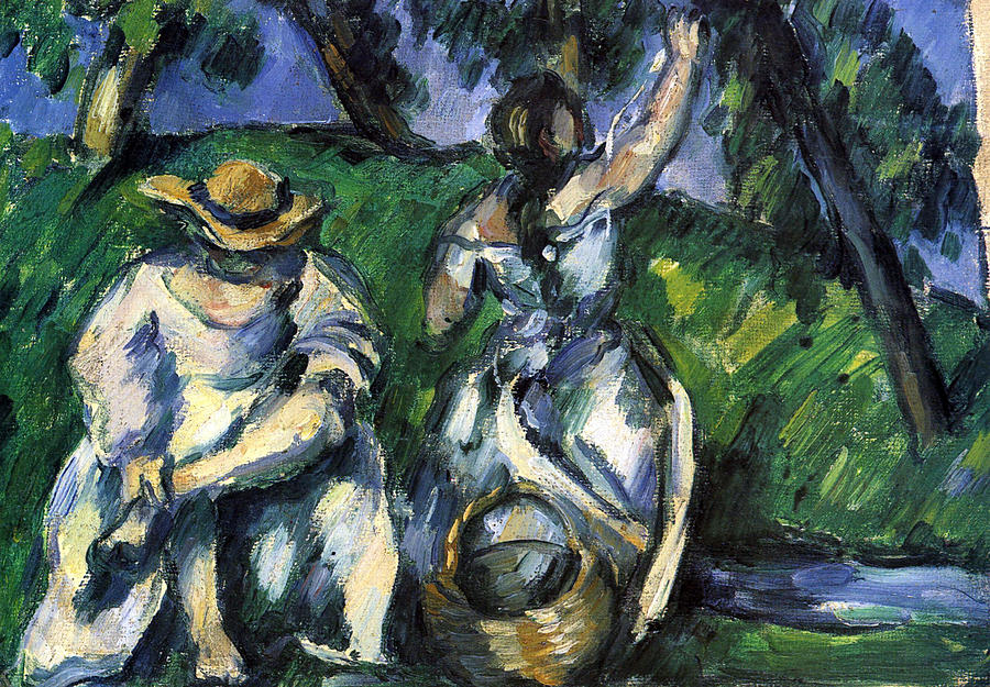 Figures by Cezanne Painting by John Peter