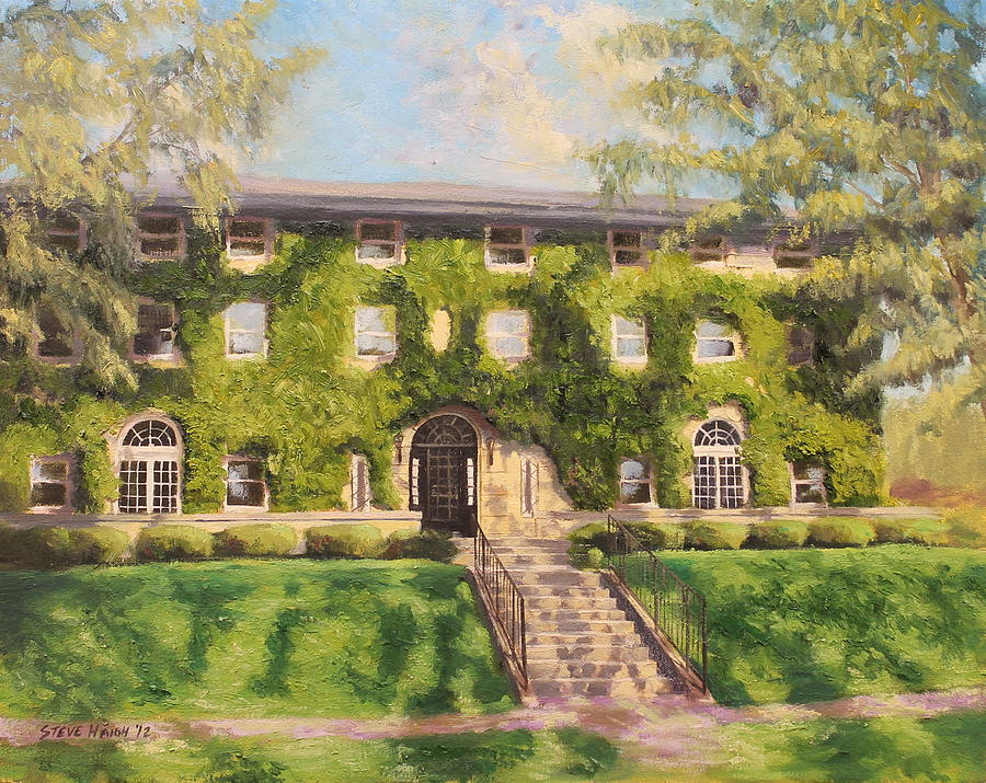 University Painting - Fiji Fraternity House Purdue by Steve Haigh