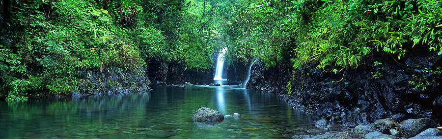 Fiji Waterfall Photograph by Paul and Helen Woodford