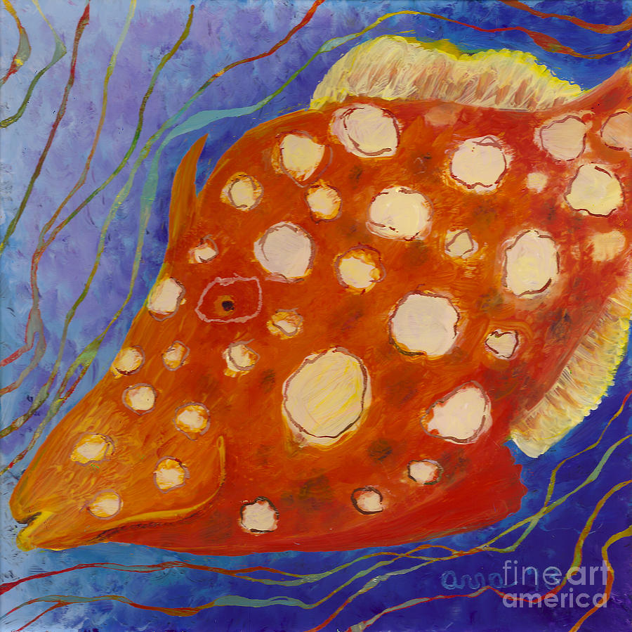Filefish Painting by Anna Skaradzinska
