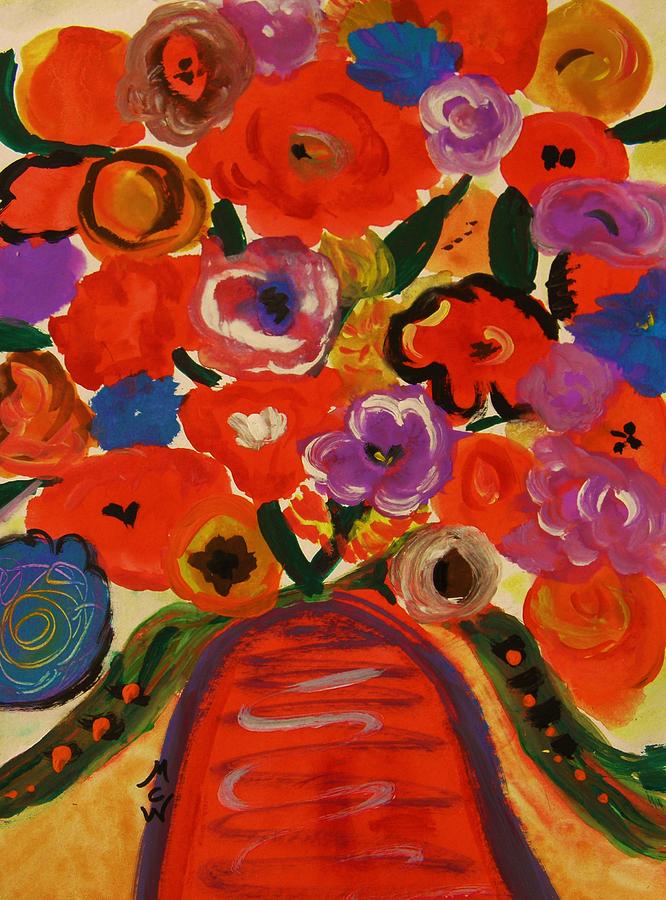 Filled with Heritage Blooms Painting by Mary Carol Williams