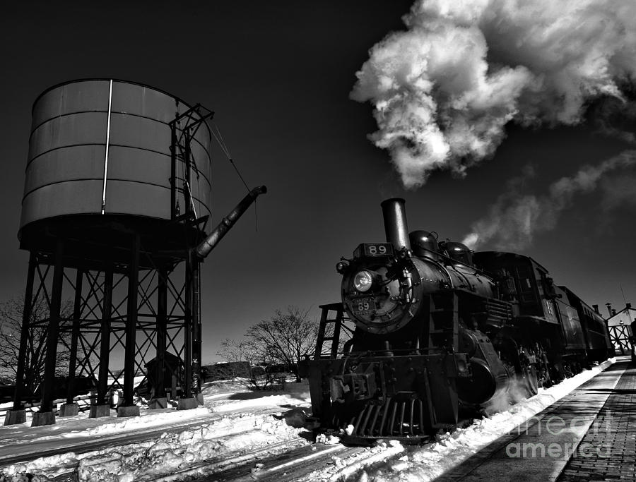 Train Photograph - Filler Up by Robert McCubbin