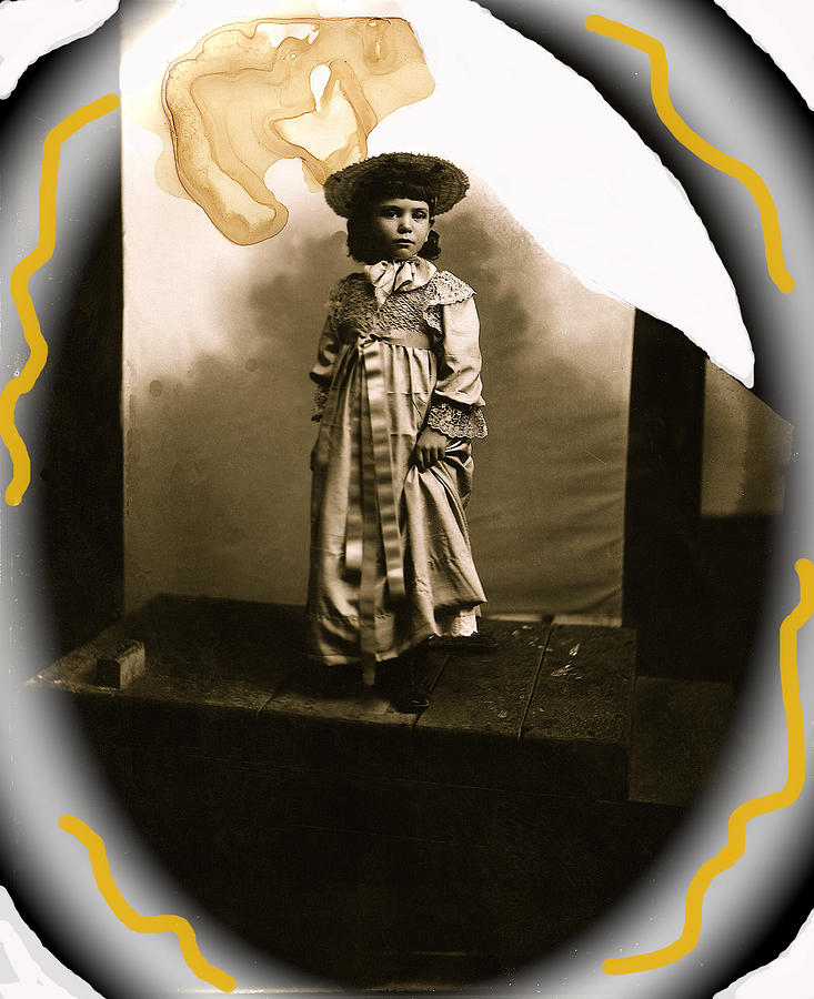 Film homage Alices Adventures in Wonderland 1910 childs portrait Tucson Arizona c.1880s-2008 Photograph by David Lee Guss