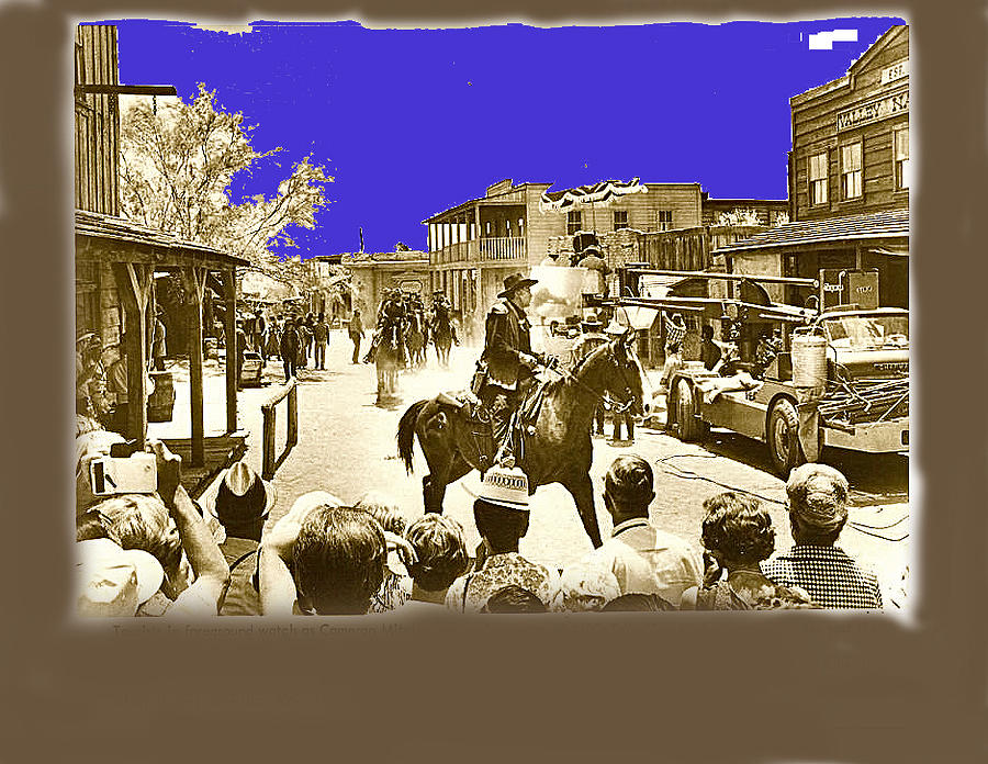 Film Homage Cameron Mitchell The High Chaparral Main Street Old Tucson Arizona Publicity  c.1968 Photograph by David Lee Guss