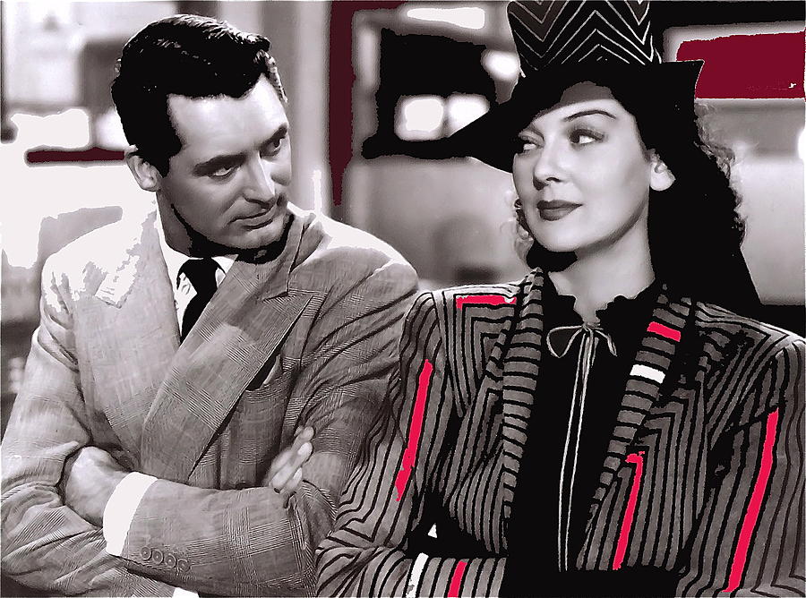 Film homage Cary Grant Rosalind Russell Howard Hawks His Girl Friday 1940-2008 Photograph by David Lee Guss