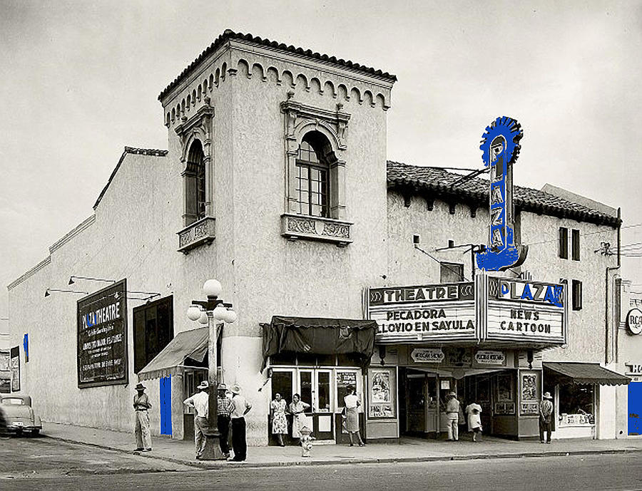 Film homage Cine Plaza Theater Tucson Arizona 1950-2008 Photograph by David Lee Guss
