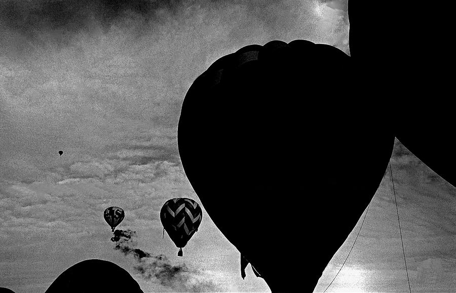 Film homage Georges Melies Balloonists Mishap 1901 dawn balloon meet Arizona City Arizona 1980 Photograph by David Lee Guss