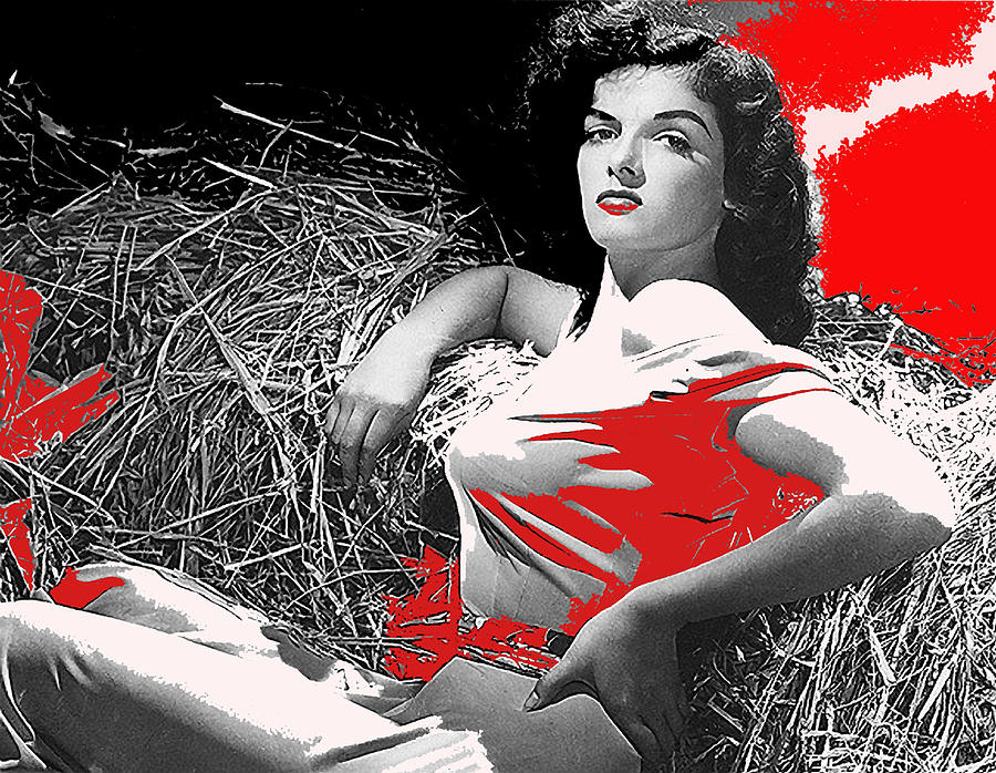 Film Homage Jane Russell The Outlaw 1943 publicity photo Photographer George Hurrell 2012 Photograph by David Lee Guss