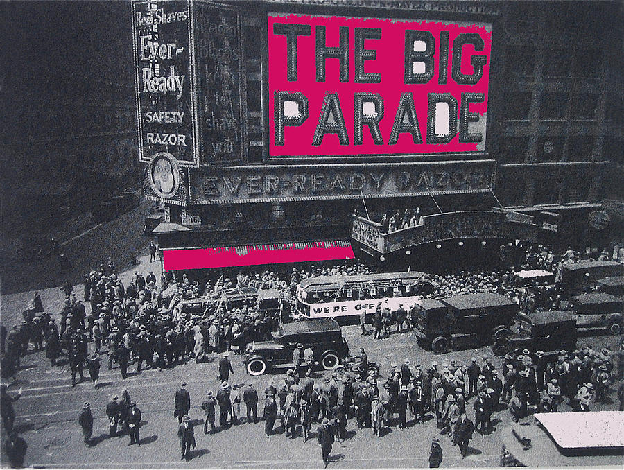 Film homage John Gilbert King Vidor The Big Parade 1925 color added 2010 Photograph by David Lee Guss