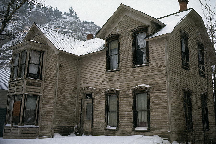 Film homage Stubby Pringles Christmas 1978 ghost town bare house Silver Plume Colorado 1972-2008 Photograph by David Lee Guss