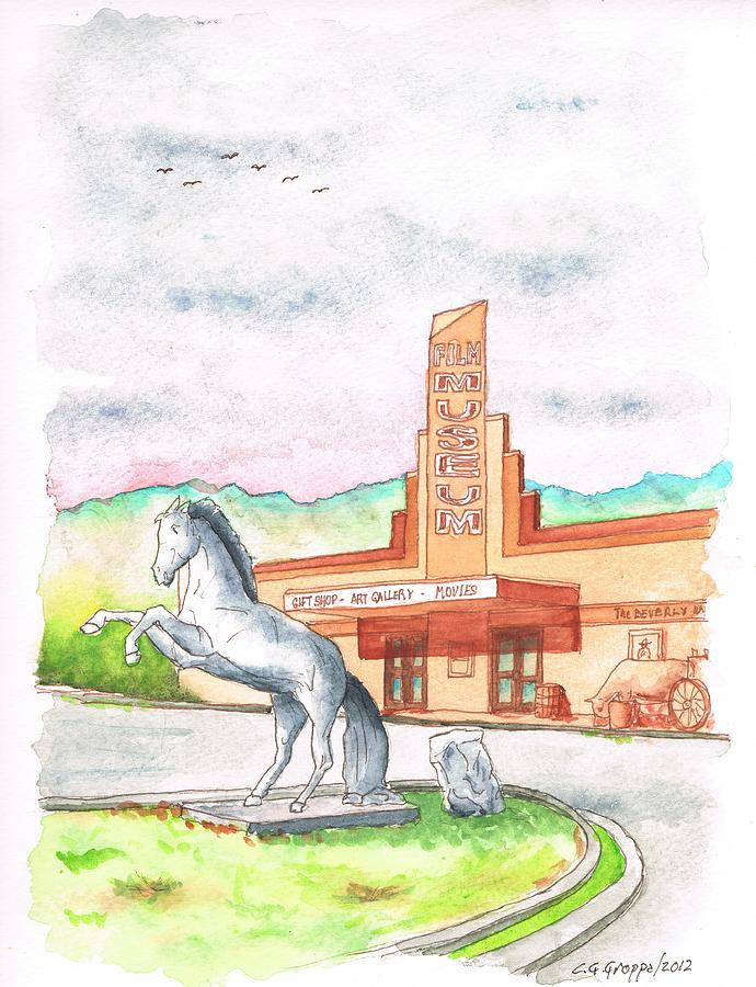 Film Museum in Lone Pine, California Painting by Carlos G Groppa