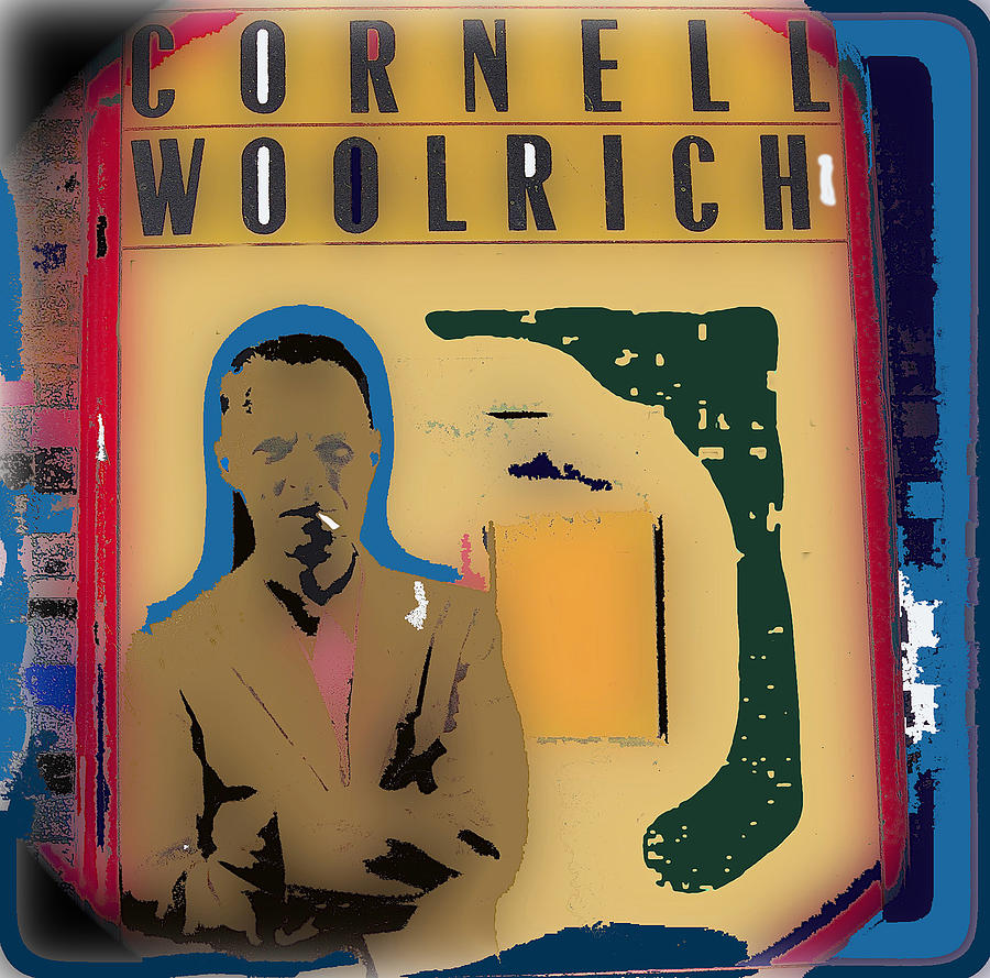 Film noir author Cornell Woolrich color drawing added 2008 Photograph by David Lee Guss