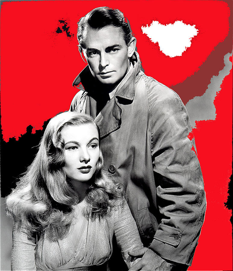 Film Noir Director Frank Tuttle Veronica Lake Alan Ladd This Gun For Hire 1942 Color Added 2008 Photograph