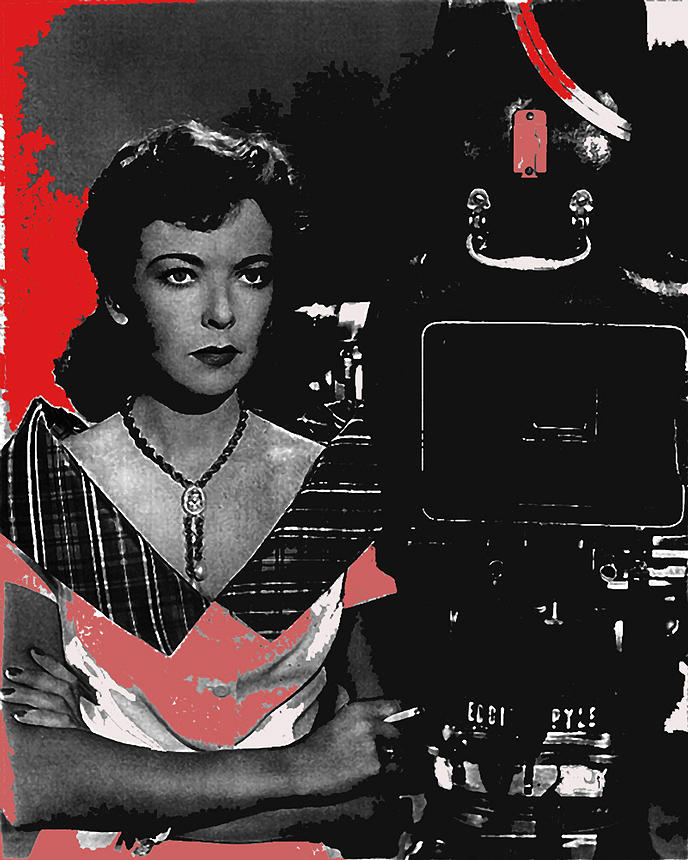 Film noir director Ida Lupino color added 2012 Photograph by David Lee Guss