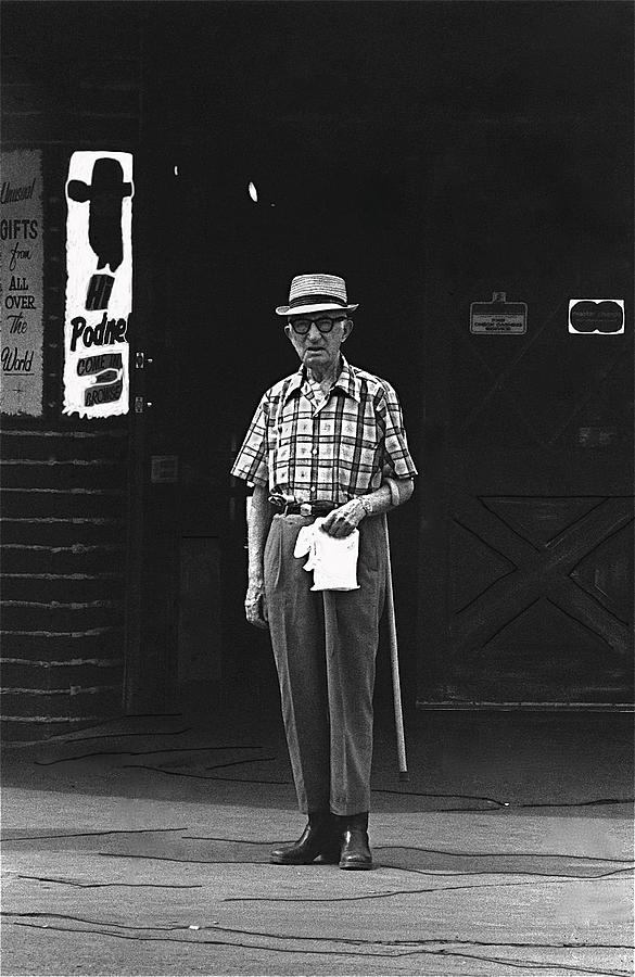Film noir  Elisha Cook Jr. Cornell Woolrich Monogram Fall Guy 1947 standing man Las Vegas Nevada 77 Photograph by David Lee Guss