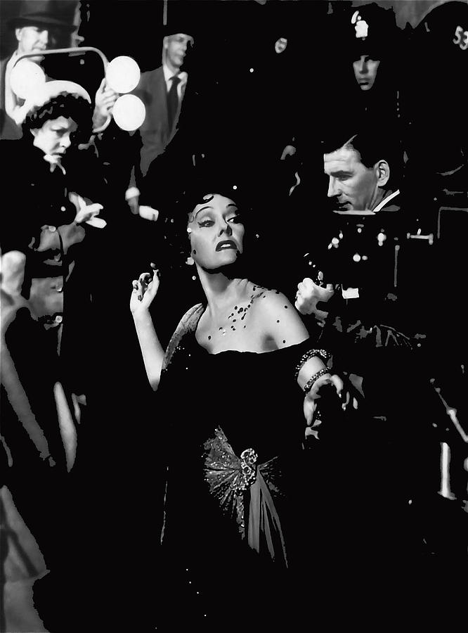 Film noir Gloria Swanson Billy Wilder Sunset Boulevard 1950 publicity photo color added 2013 Photograph by David Lee Guss
