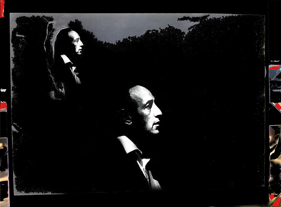 Film noir homage I Walk Alone 1948 collage Sandy Rosenthal Santa Rita Hotel Tucson Arizona 1969-2008 Photograph by David Lee Guss