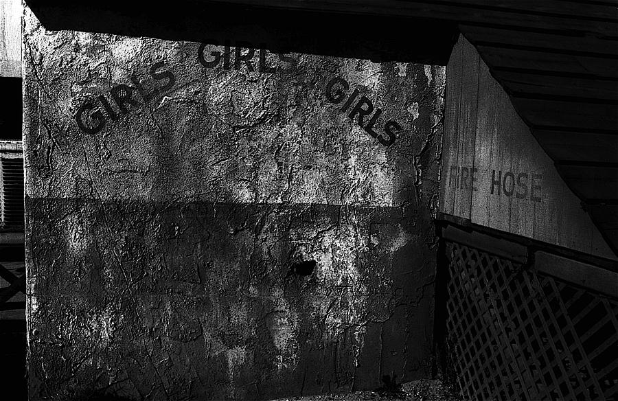 Film noir Joseph Calleia Orson Welles Touch of Evil 1958 Cannonball Run 2 set Old Tucson AZ 1984-08 Photograph by David Lee Guss