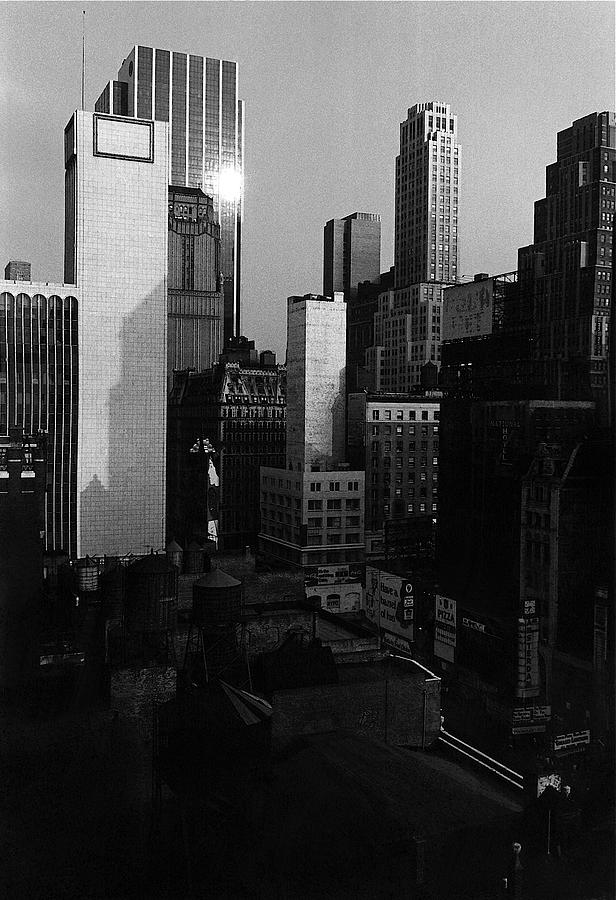 Film noir The Naked City 1948 42nd street from the Hotel Carter New York City 1979-2008 Photograph by David Lee Guss