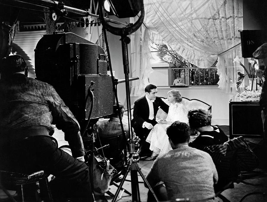 Filming A Love Scene Photograph by Underwood Archives