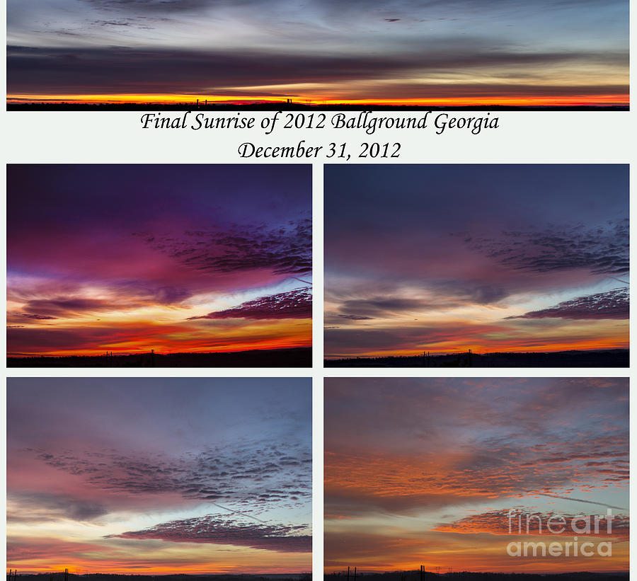 Yellow Sunrise Photograph - Final 2012 Sunrise Combo by Michael Waters
