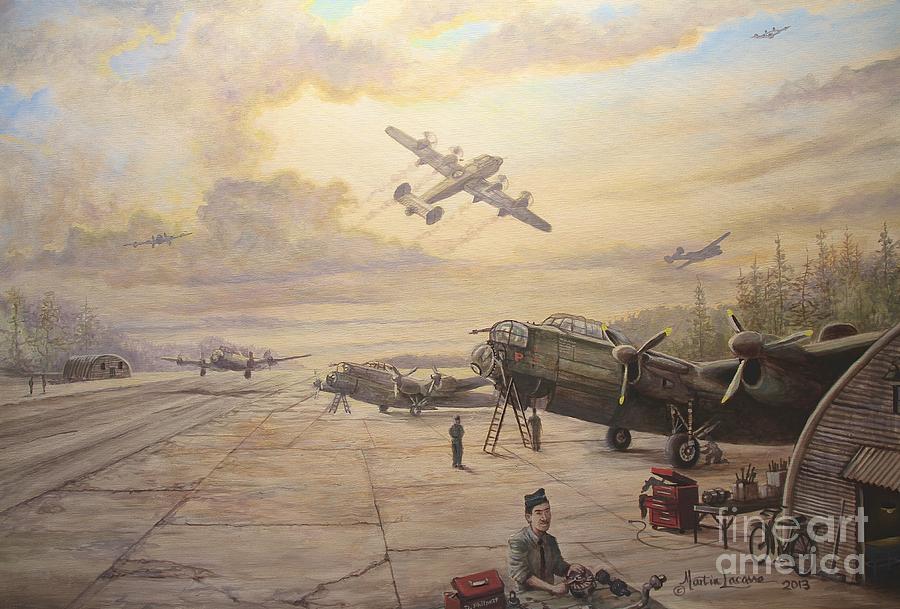 Planes Painting - Final Flight by Martin Lacasse