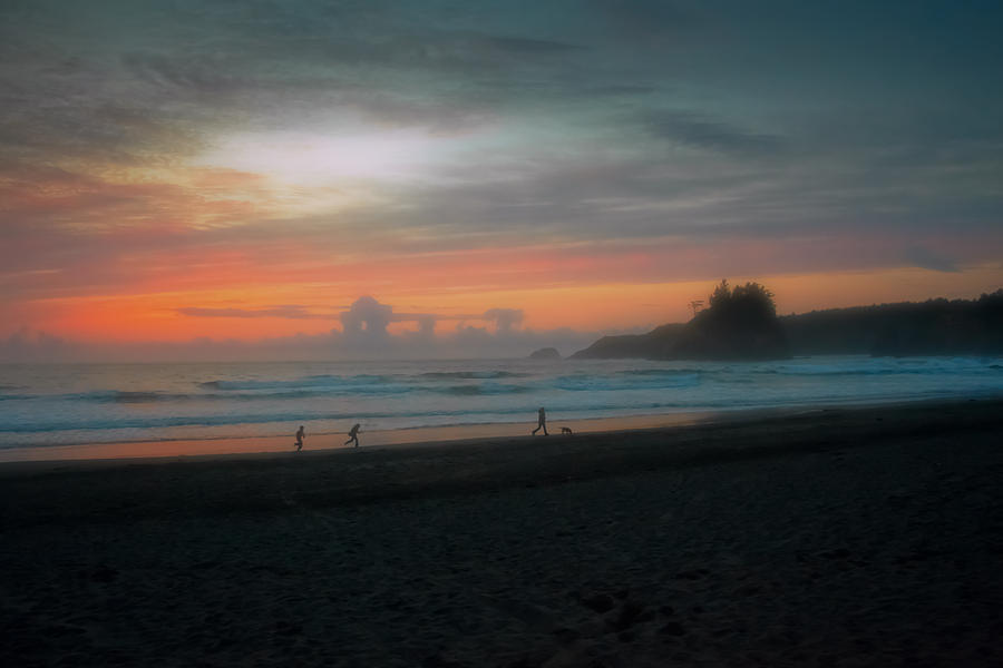 Beach Photograph - Final Light by Mark Alder