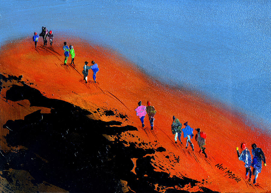 Final Push for the Summit Painting by Neil McBride