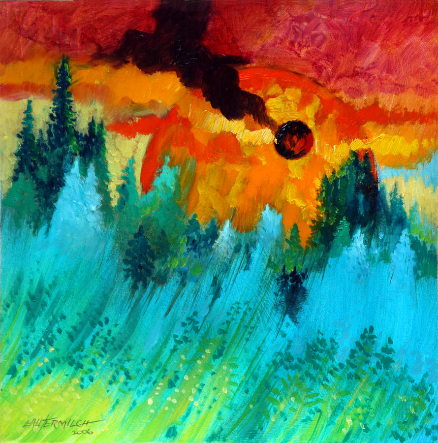 Final Sunset Painting by  John Lautermilch