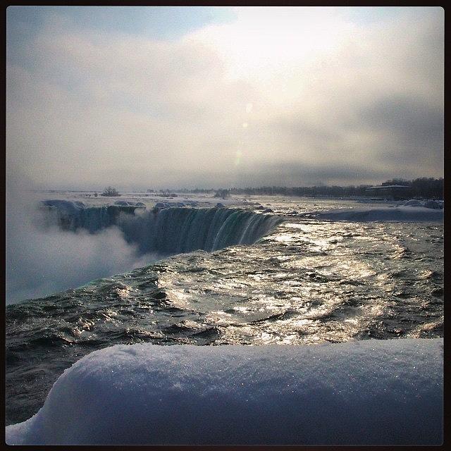 Winter Photograph - Niagara Falls by Karen Cooper