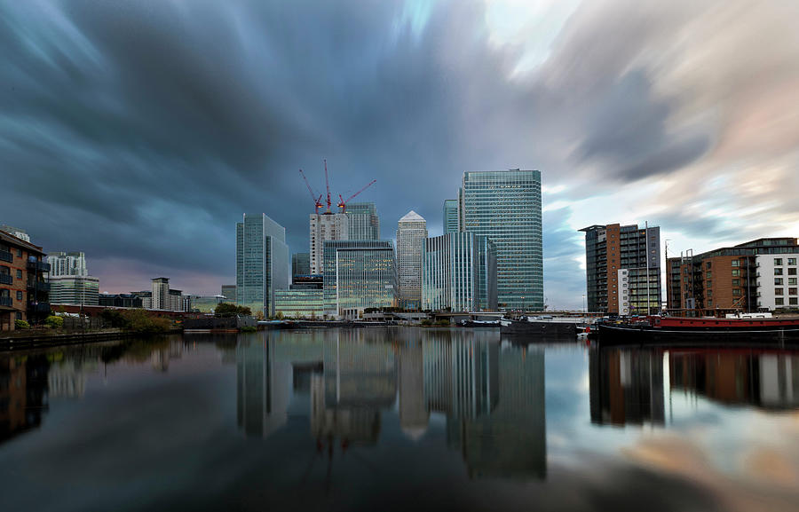 Financial Storm At Canary Wharf, London Photograph by Esslingerphoto.com