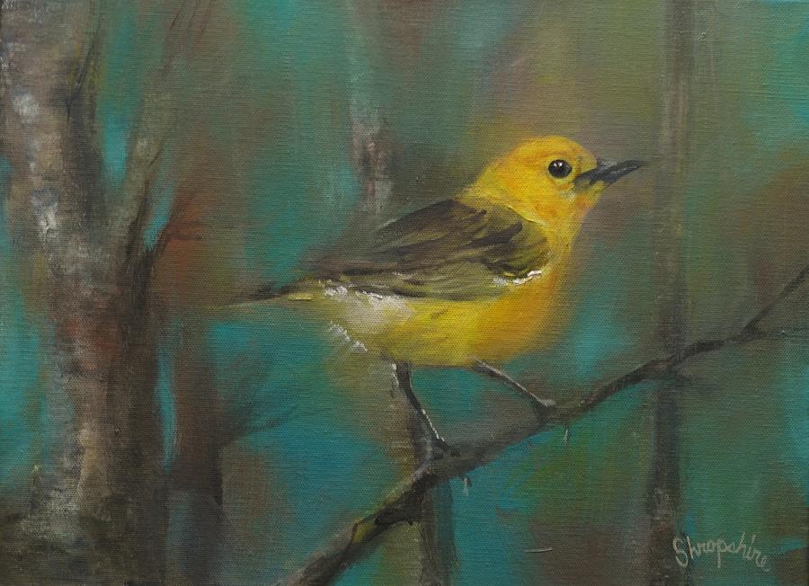 Finch Painting by Tom Shropshire
